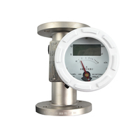 Medidor de Flujo de Gas de Área Variable, Rotámetro Horizontal de Acero Inoxidable, Precisión +/-1%, Conectividad de Brida, Modelo HBLZ, Marca HBYB, OEM