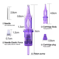 Cartouche d'aiguille jetable de microblading de haute qualité Mast Pro, aiguille de tatouage stérilisée professionnelle, 20 pièces/boîte