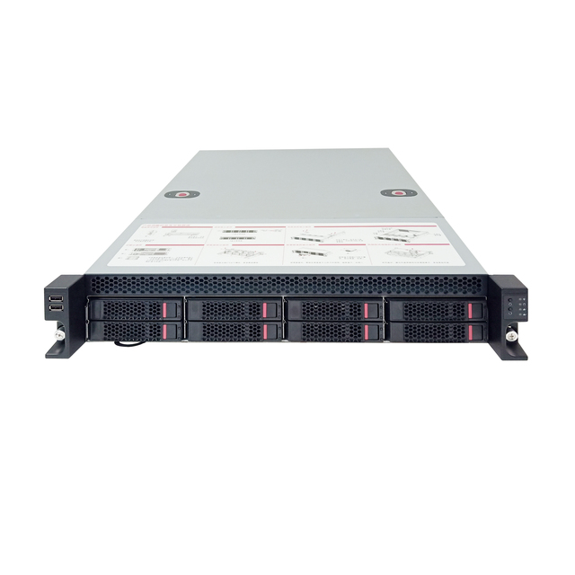High-Performance 2U 8-Bay Hot Swappable Rack Server Chassis Rails Supports First/Second Gen Intel Xeon Scalable Series in Stock