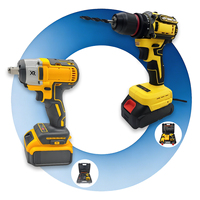 Kit d'outils électriques professionnels et pratiques, perceuse électrique 21V à couple élevé, souffleur d'air sans fil multifonction avec boîte à outils