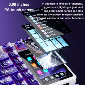 <span class=keywords><strong>Tastiera</strong></span> da Gaming AULA L99 con Display Intelligente, 8000mAh, <span class=keywords><strong>Wireless</strong></span> Tri-mode, Meccanica per E-sports, Idea Regalo - Product Image 4