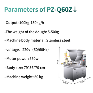 Divisora <span class=keywords><strong>de</strong></span> Masa con Corte Automático, Equipo Profesional para Panaderías, Alta Capacidad, Motor Potente, Garantía - Product Image 5