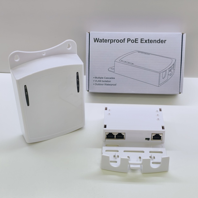 Gigabit Ethernet PoE Repeater 1 In 2 Out Network 10/100/1000Mbps IEEE802.3AF/AT PoE Input 100M PoE Extender