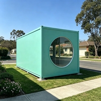 Conteneurs de garage en bois isolés et mobiles, maisons de stationnement extérieures avec chambres en panneaux sandwich d'acier, maison conteneur pliable