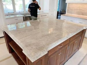 Quality Luxury Natural Stone Quartz Taj Mahal for Countertop Benchtop - Product Image 6