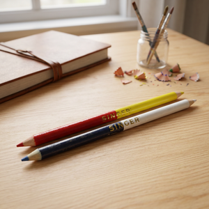 Crayon de marquage pour couture AA0119 |   Crayons de marquage Singer pour la couture, rouge, jaune, bleu, en bois, durables pour la couture à la machine - Product Image 3