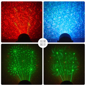 Equipo de iluminación de escenario LED 2 en 1, haz de patrón de agua RGBW, luces con cabezal móvil para fiestas en habitaciones privadas - Product Image 2