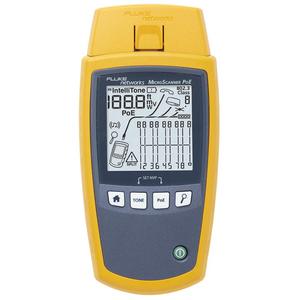 Analizador de Ethernet Industrial Fluke Networks MicroScanner PoE con Pantalla LCD Intellitone de 2.8 Pulgadas, Digital, Amarillo - Product Image 1
