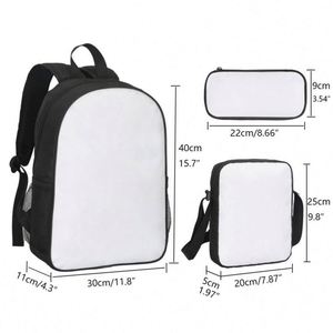 Christmas Custom Sublimation Blank Waterproof Backpacks Crossbody <b>Pencil</b> <b>case</b> Storage Bag Durable Backpack Boys 3 Piece <b>Set</b> - Product Image 2
