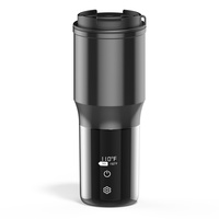 Taza de Agua Caliente Inalámbrica Portátil de Gran Capacidad de 450 ml, Taza Inteligente para Automóvil con Temperatura Constante