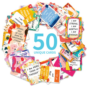 การ์ดอวยพรสร้างแรงบันดาลใจ 50 ใบ แบบเปล่า DIY โปสการ์ดสร้างสรรค์ สามารถเขียนได้ - Product Image 5