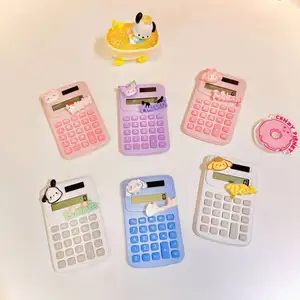 Kalkulator mini lucu kartun Hati anak perempuan, kalkulator kecil portabel, komputer sekolah dasar kantor 2023