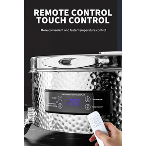 Recipiente para Calentar Alimentos WINNERS Hotel, Rectangular, de Acero Inoxidable 304, con Control Táctil Eléctrico de Temperatura, Calentador de Alimentos Eléctrico, Servidor de Buffet - Product Image 5