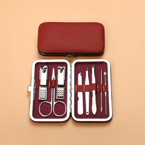 Ensemble de manucure de luxe en acier inoxydable, ensemble de coupe-ongles 8 pièces, ciseaux professionnels pour le soin des ongles - Product Image 4