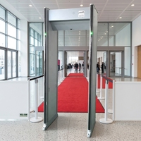 Portique de détection de métaux portable à 6 zones et 33 zones, scanner de sécurité pour portes et portails