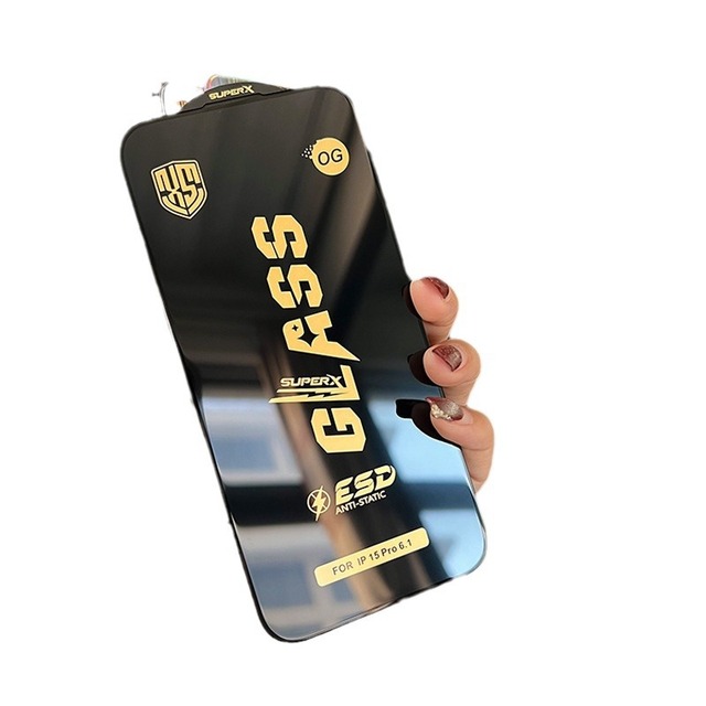 Wholesale Price Tempered Glass Screen Protector for iPhone 11 12 13 14 Plus 15 16 Pro Max Series OG Glass ESD Anti Static