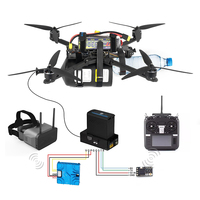 Módulo de Transmisión de Imagen por Fibra Óptica para Drones FPV, Largo Alcance de 10KM, Anti-Interferencia, LiPo 3S-6S, Sistema de Datos de Video BNC