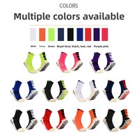 Chaussettes de football unisexes en tricot épais avec dos en tissu éponge, antidérapantes avec points adhésifs, respirantes, professionnelles, ODM, chaussettes athlétiques pour adultes