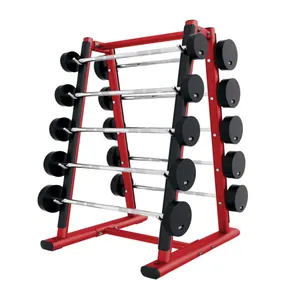 Rack fixo de barbell para academia, equipamento de ginástica/oem multifuncional de armazenamento de peso de barbell vertical