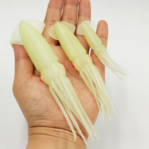 Alpha Rubber <span class=keywords><strong>Mauler</strong></span> Squids 75mm 100mm 120mm Plastique souple Thon Pêche à la traîne Squid Lure Big Game Trolling Lures and Tackle - Product Image 1
