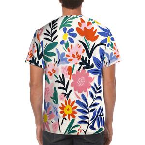 Camiseta de gran tamaño de manga corta y peso pesado para hombre con imagen personalizada, servicios personalizados, serigrafía teñida con hilo - Product Image 5