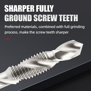 Tốt Nhất Chất Lượng Cao HSS 6542 Metric 1/4 Hex Shank Kết Hợp Khoan Và Tap Bit Set 6Pcs Tap Và Chết Kết Hợp Bit Set - Product Image 5