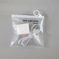 Cremallera de PVC de plástico transparente para funda de teléfono, paquete de Cable USB, bolsa de embalaje para fundas de teléfono móvil