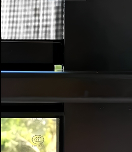 Fenêtre à <span class=keywords><strong>guillotine</strong></span> motorisée électrique intelligente à rupture de pont thermique en aluminium avec télécommande pour balcon et véranda - Product Image 4