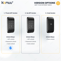 KEMUU TTlock app Sécurité Coffre-fort Numéro de verrouillage pour Cabinet Bureau Cabinet Smart Lock Combinaison Numérique Numérique Numérique Armoire Serrure