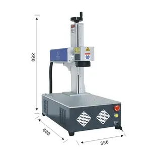 Incisore Laser a fibra compatta 20W 30W Mini macchina per marcatura e incisione Laser economica per le piccole imprese