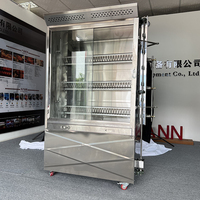 Grand Four Vertical Commercial à Gaz pour Poulets Rôtissoire Automatique en Acier Inoxydable pour Restaurant et Snack en Vente