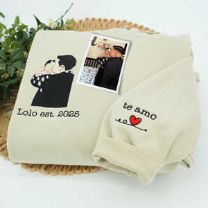 <span class=keywords><strong>Sweat</strong></span>-shirt à capuche brodé avec photo personnalisée pour <span class=keywords><strong>papa</strong></span> grand-père Cadeau <span class=keywords><strong>personnalisé</strong></span> parfait pour la fête des pères Hiver Jersey solide - Product Image 1