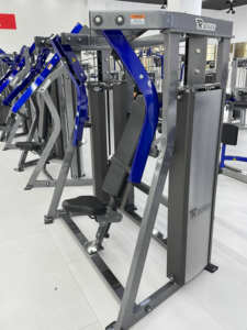 Equipo de gimnasio comercial ISO-Máquina de prensa de declinación lateral para entrenamiento de fuerza Martillo Fuente Pin Chest ajustable de fábrica - Product Image 5