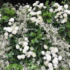 Custom Green Forest Artificial <b>Flower</b> <b>Wall</b> Handcrafted Silk Floral <b>Wall</b> for Wedding Party Home and Photography Decoration - Product Image 3