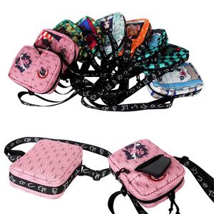 Mochila de <span class=keywords><strong>Manga</strong></span> de Anime Nezuko Tanjirou, bolso de hombro Demon Slayer <span class=keywords><strong>Kimetsu</strong></span> <span class=keywords><strong>No</strong></span> <span class=keywords><strong>Yaiba</strong></span>, bolso cruzado de dibujos animados para estudiantes Kawaii para niños - Product Image 3