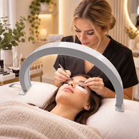 Lampe de bureau LED demi-lune réglable OEM pour manucure et maquillage, éclairage sans ombre pour poste de travail des ongles
