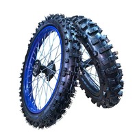 إطارات دراجات نارية للطرق الوعرة بالجملة، أمامية 70/100-17 وخلفية 90/100-14، إطارات وجنوط للدراجات النارية الوعرة