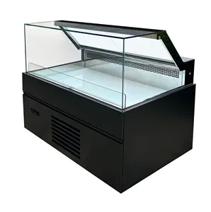 Customized top glass Bakery SHOWCASE Self contain Refrigeration equipment Refrigerator for Supermarket for Bakery and cake case