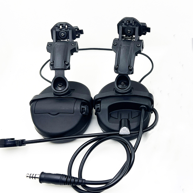 GS152W2AA-M3 Noise Cancelling Tactical Headphones Ear Protection Under Helmet Headset Electronic Tactical Earmuffs with Mic
