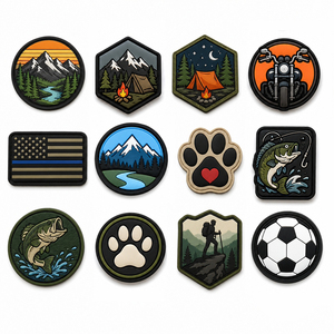 Patch PVC personnalisé avec <span class=keywords><strong>Velcro</strong></span>, à coudre ou à thermocoller, prix usine, production rapide - Product Image 3