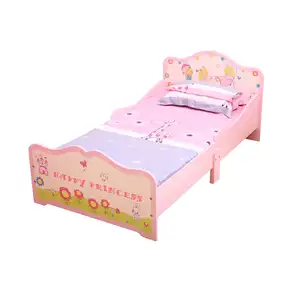 PR304 beautiful modern pink wooden Children princess beds for girls in 2014 New happy princess design with European style