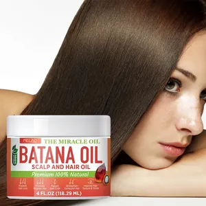 Private Label Customize 100% Batana Oil Hair Mask Damaged Repair Reduce Hair Loss Batana Oil For Hair Growth
