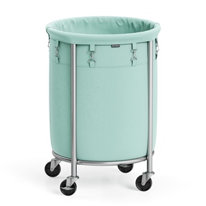 SONGMICS Wasmand met wielen, ronde wasmand, wasmand op wielen - Product Image 1