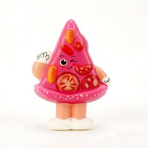 Jouet anti-stress personnalisé - Modèle de pizza réaliste imprimé en couleur - Jouet à presser pour soulager le stress pour enfants et adultes - Jouet Mochi - Product Image 2