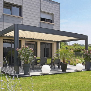Gazebo y Pérgola de Jardín de Aluminio de Lujo LFL, Bioclimática, Resistente al Viento y a la Lluvia, Tamaño Personalizable, Compatible con Balcones, con Recubrimiento en Polvo - Product Image 2