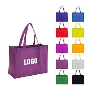 Reusable <b>Cheap</b> Tote <b>Bags</b> Custom Printed Recyclable Shopping <b>Bag</b> With Custom Logo Eco Friendly Fabric Grocery White Non-Woven <b>Bag</b> - Product Image 4