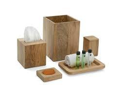 House Bathroom Luxury Wooden Bamboo Resin Bathroom Accessories <b>Bath</b> <b>Set</b> For Home & Hotel Wood Grain Bathroom <b>Set</b> - Product Image 3