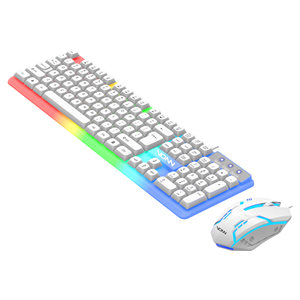 Set <span class=keywords><strong>Tastiera</strong></span> <span class=keywords><strong>e</strong></span> <span class=keywords><strong>Mouse</strong></span> Cablati VONN USB 104 Tasti <span class=keywords><strong>con</strong></span> Retroilluminazione RGB, Lunga Durata della Batteria, Supporto OEM per Ufficio <span class=keywords><strong>e</strong></span> Business - Product Image 6