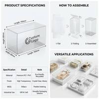 Boîte coulissante personnalisée en plastique transparent rigide, étui pliable en PP, PET, PVC, emballage gaufré, matériaux recyclés, blister électronique