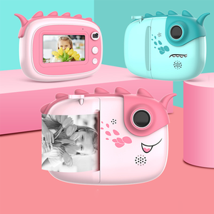 Kinderen 1080P HD Mini Instant Print Thermische Fotopapier <span class=keywords><strong>Camera</strong></span> met 3-inch Scherm en 180° Groothoek Opnamefunctie - Product Image 2